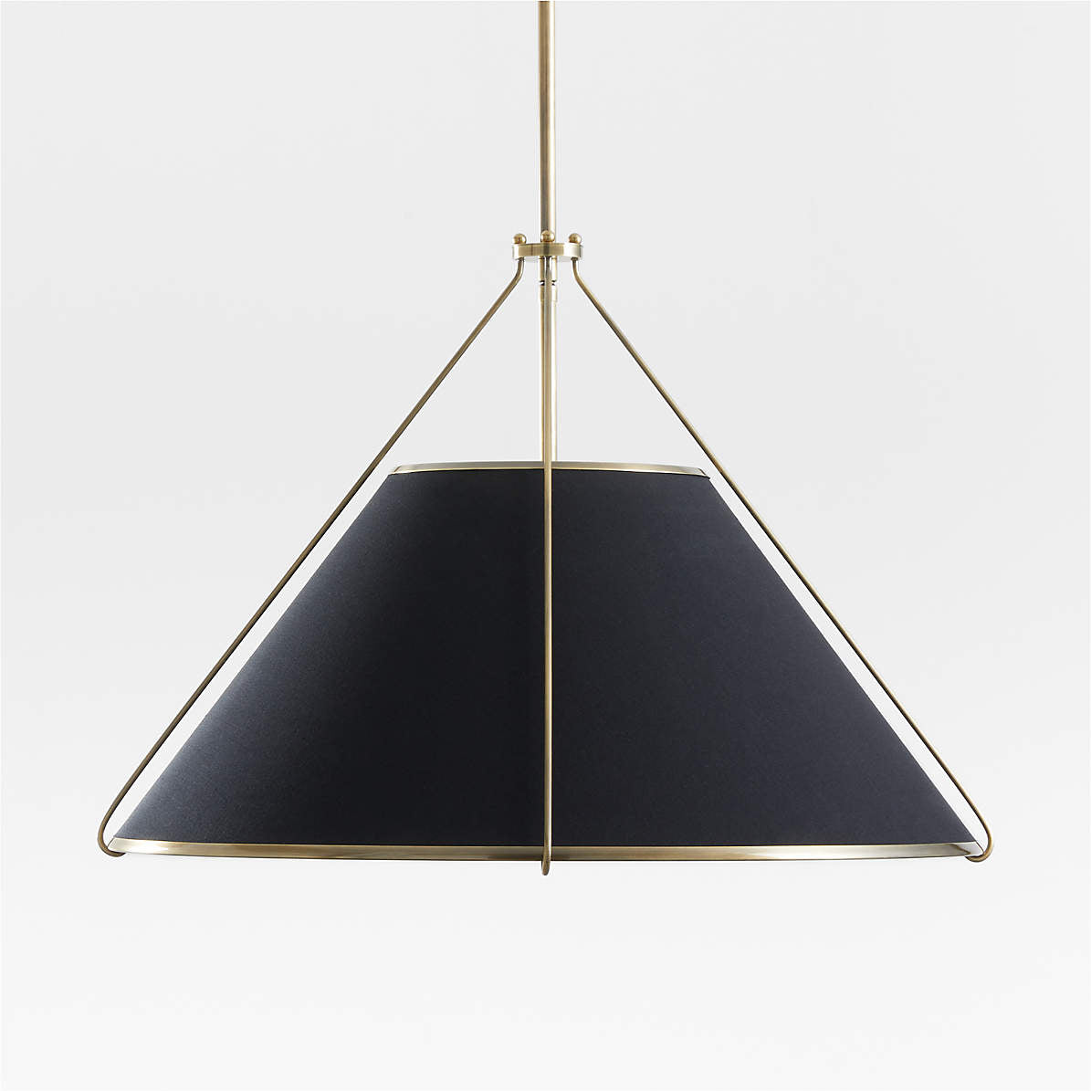 Art Deco Pendant Light with Conical Linen Shade, Industrial Hanging Lighting Fixture over Kitchen Island, Unique Ceiling Light for Dining Room, Breakfast Nook, Sink Bar, Hallway