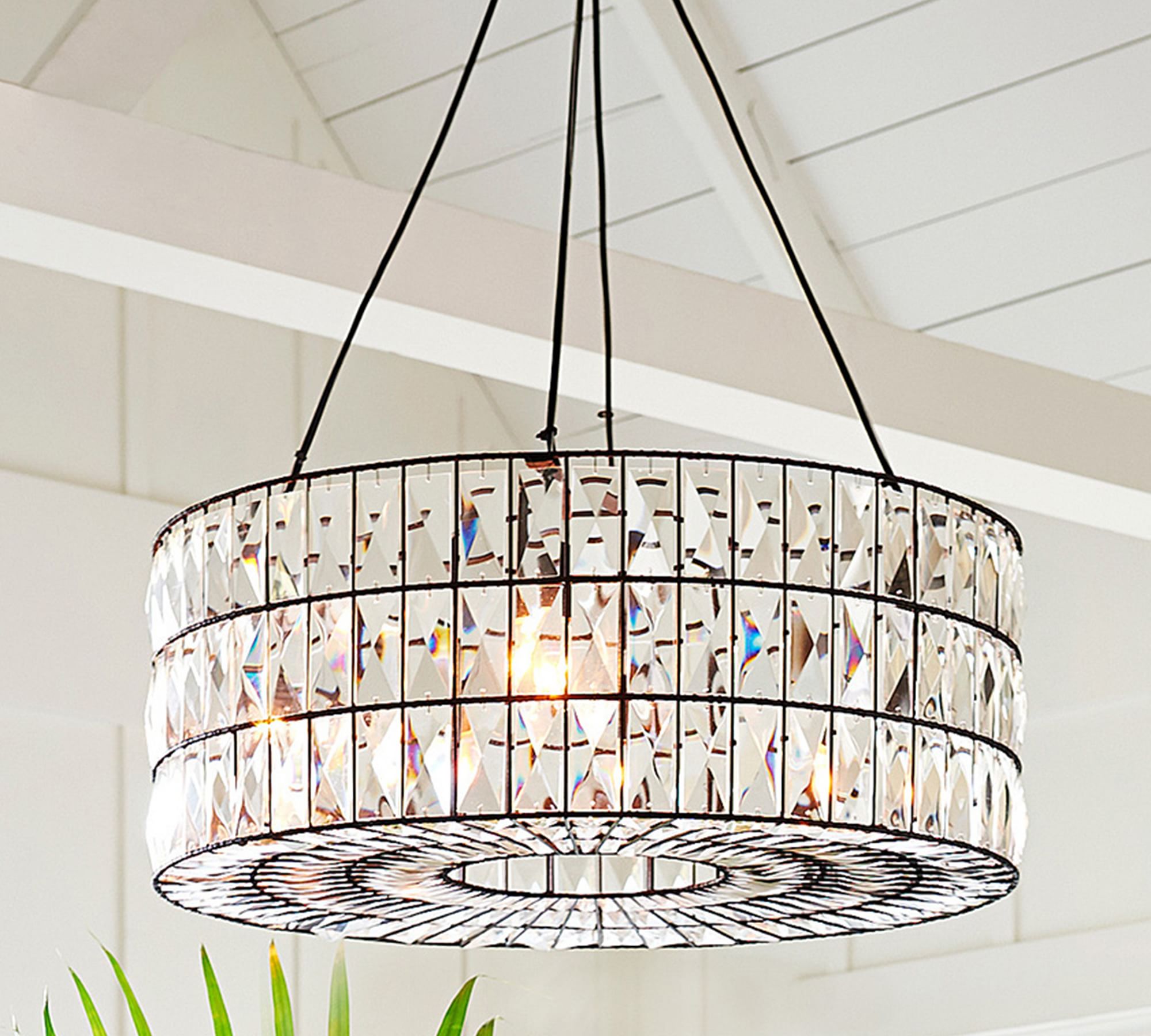 Mallory Crystal Round Chandelier