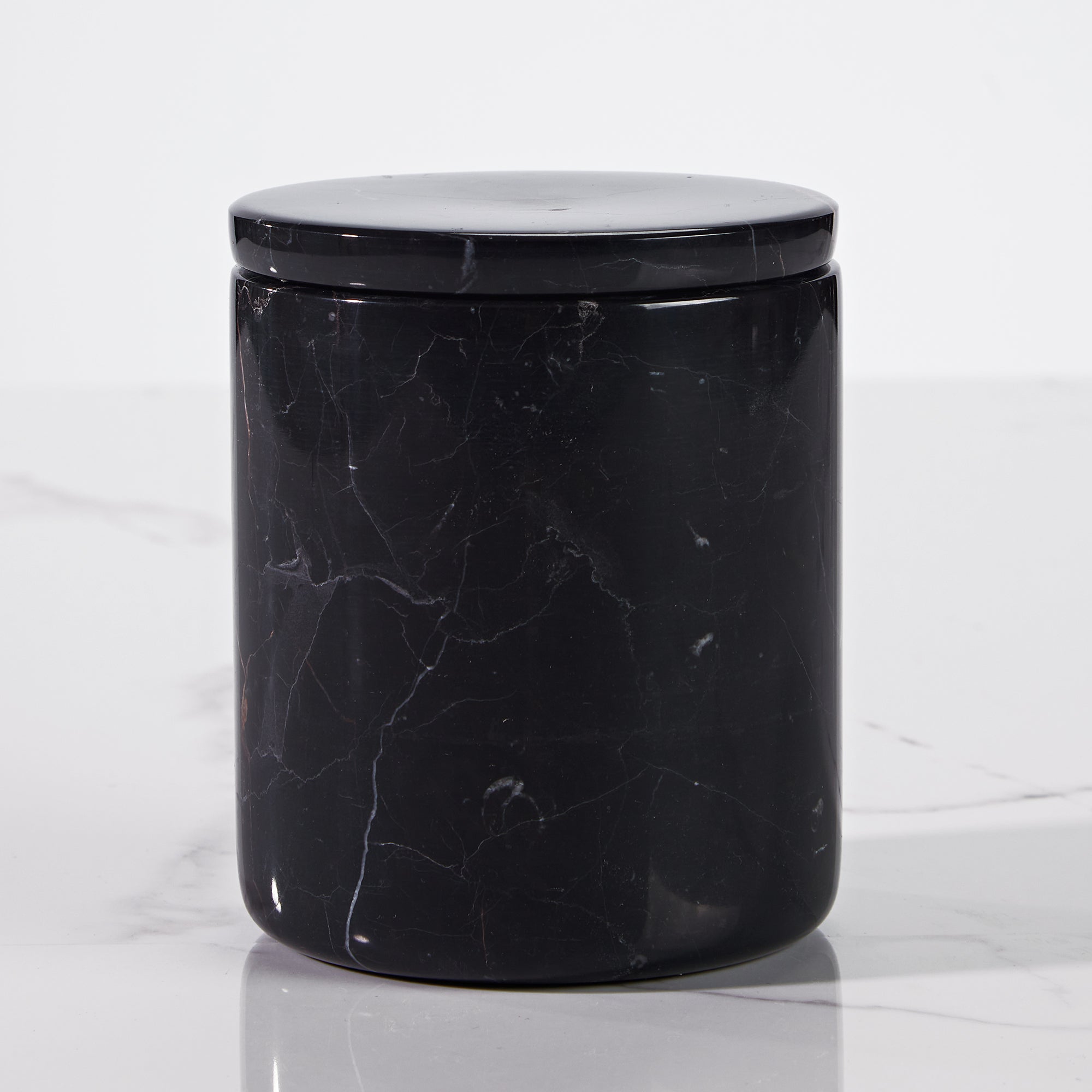 Handcrafted Black Marquina Marble Bath Accessories - Unique and Chic Bathroom Supplies for Elegant Decor