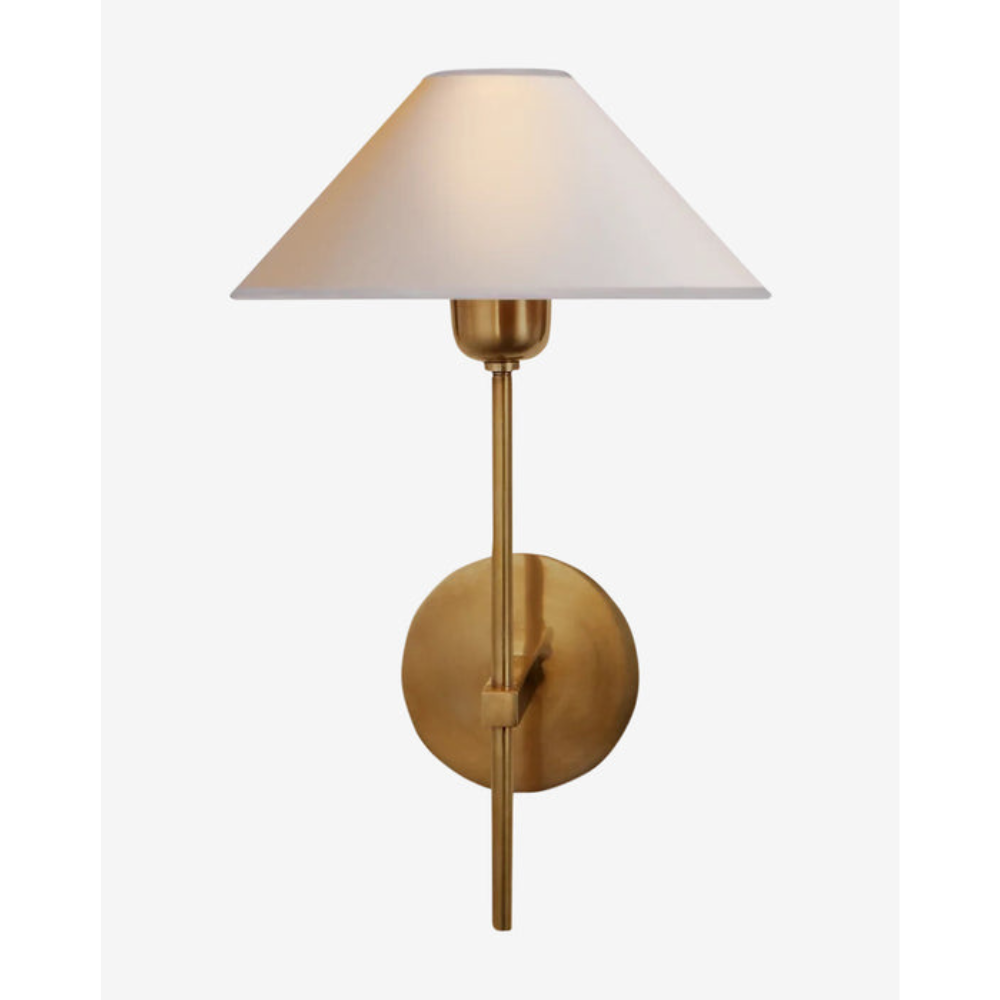 Hand-polished Mid-century Wall Sconce, Hackney Single Sconce