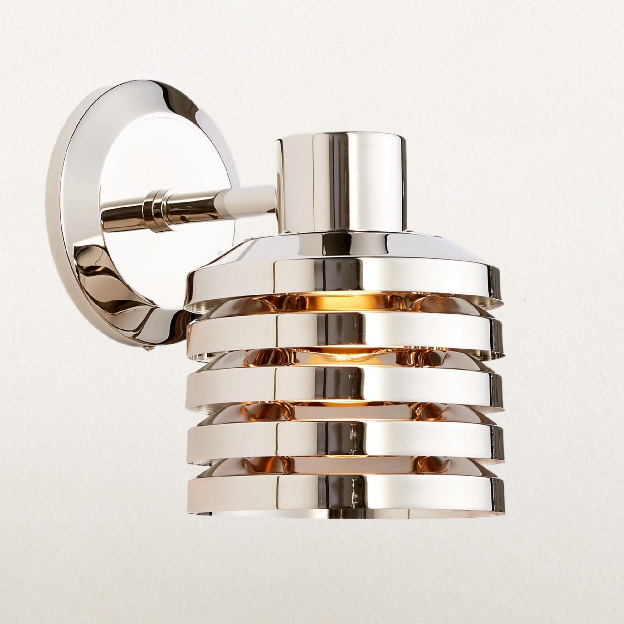 Illuminate Brass Louver Sconce - Adjustable Dimmable Wall Light Fixture