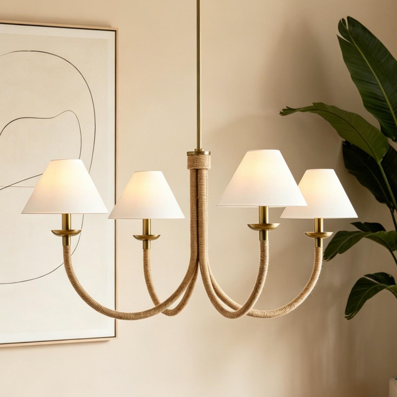 Wilson Rope Round Chandelier : Modern Ceiling Hanging Chandelier Grade ...