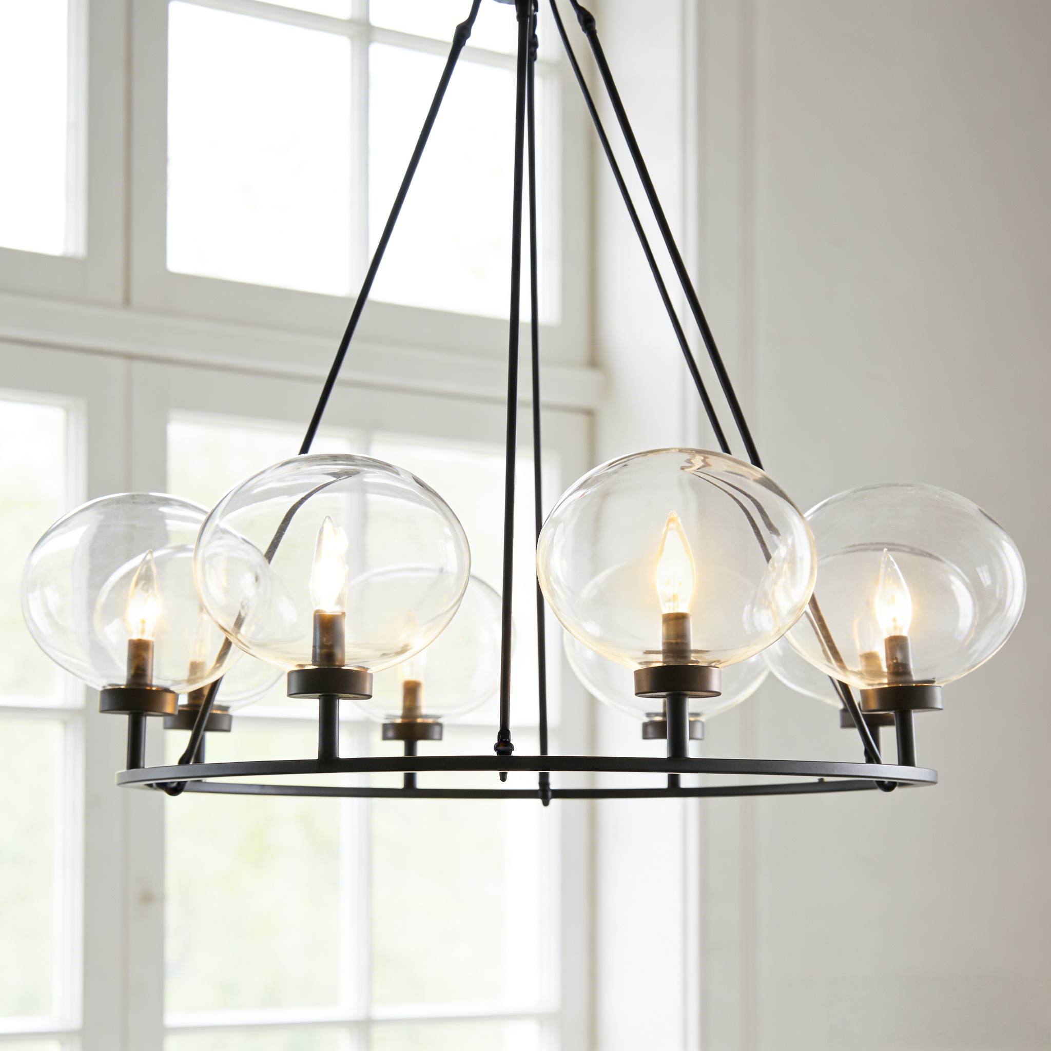 Elegant Illuminate Decorative Modern Hanging Chandelier - Stylish and Elegant Design for a Contemporary Look - Perfect Hanging Light Fixture and Modern Chandelier for Living Room