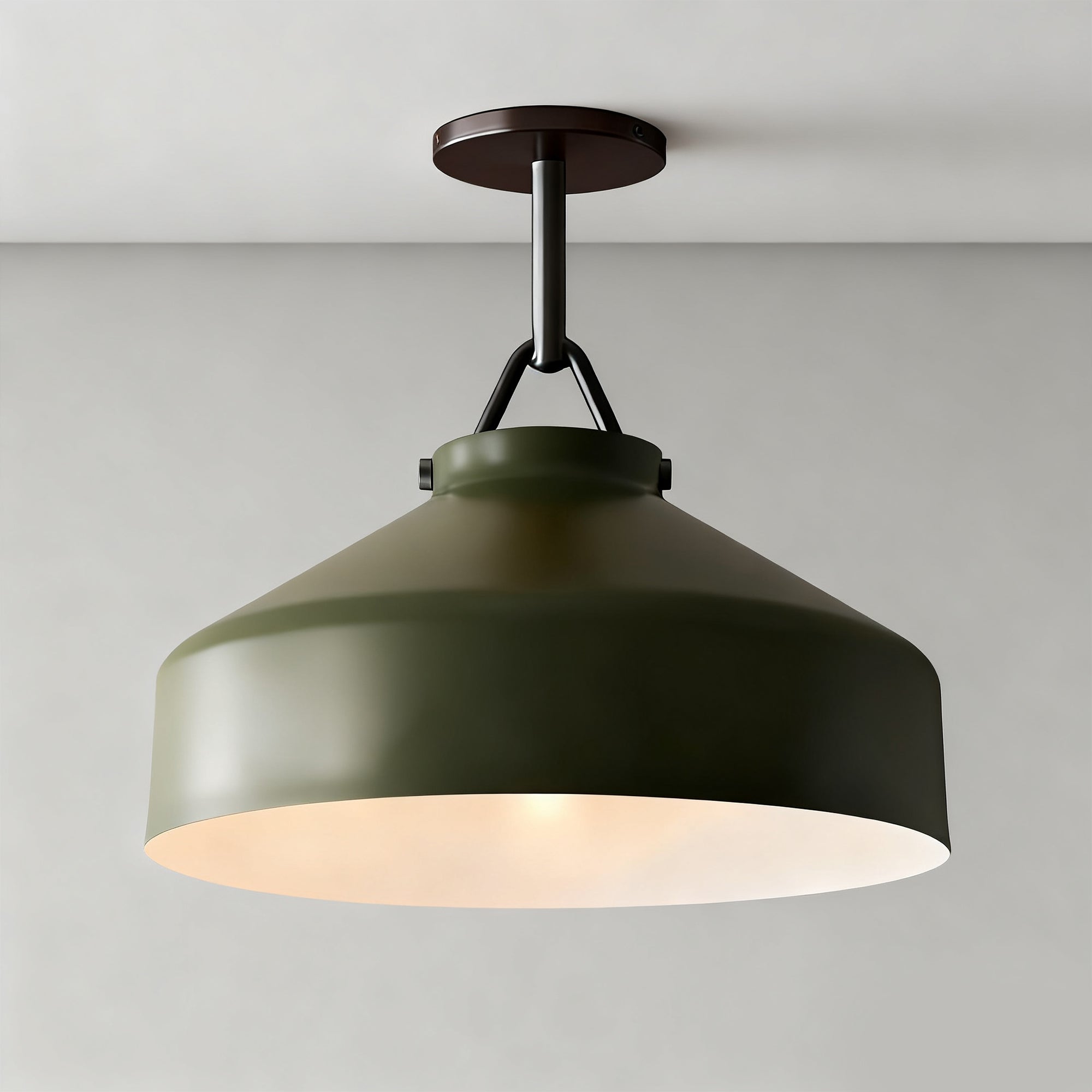 Flexillum Living Room Flush Mount 16" - Sleek Design with Angular Details, Versatile Placement, and Dimmer Switch Compatible - Perfect for Living Room, Ceiling Lamps for Living Room, and Lounge Lights Ceiling