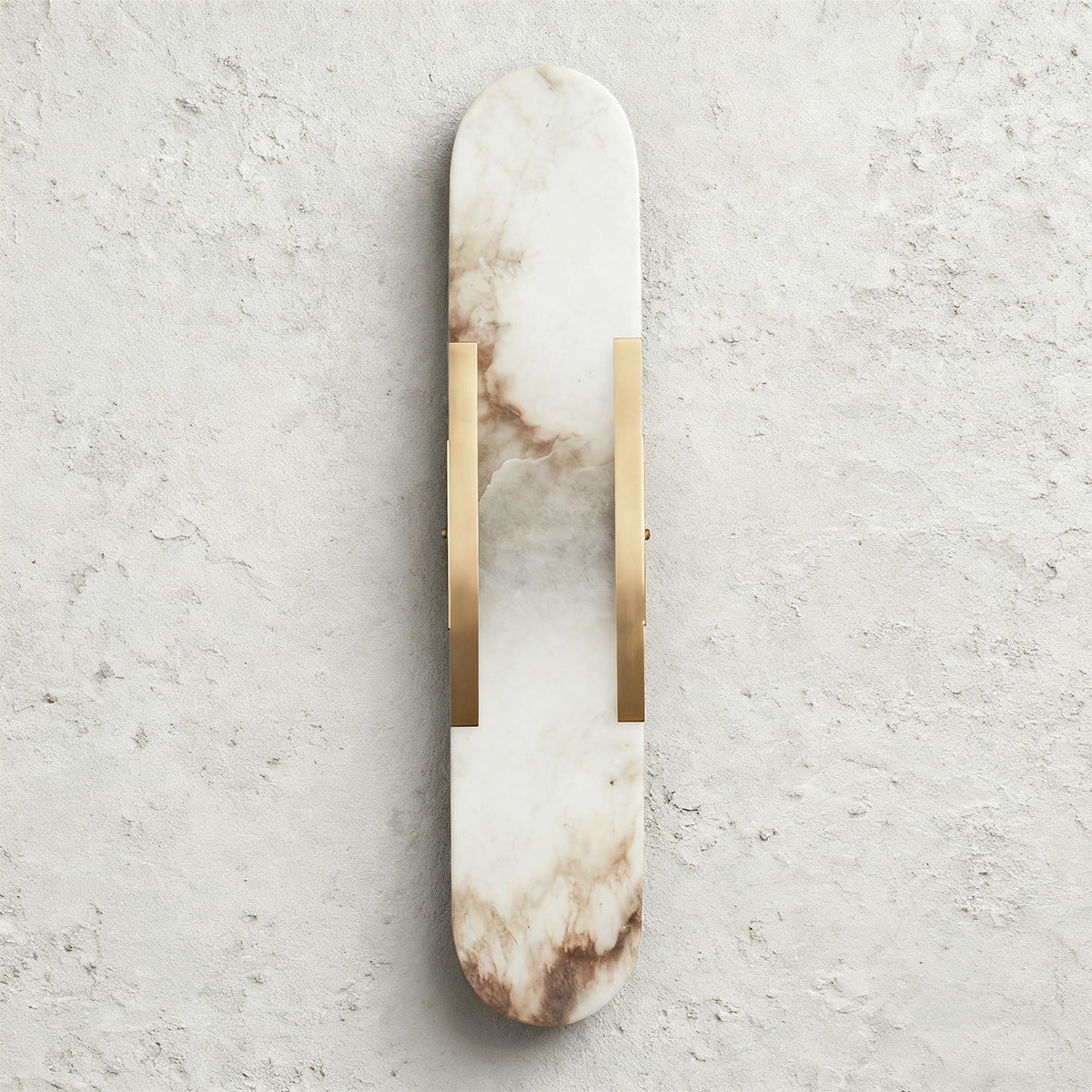 Alabaster Elegance Backplate Sconce - Elegant Alabaster Design with Stunning Finishes - Perfect for Bathroom Sconce