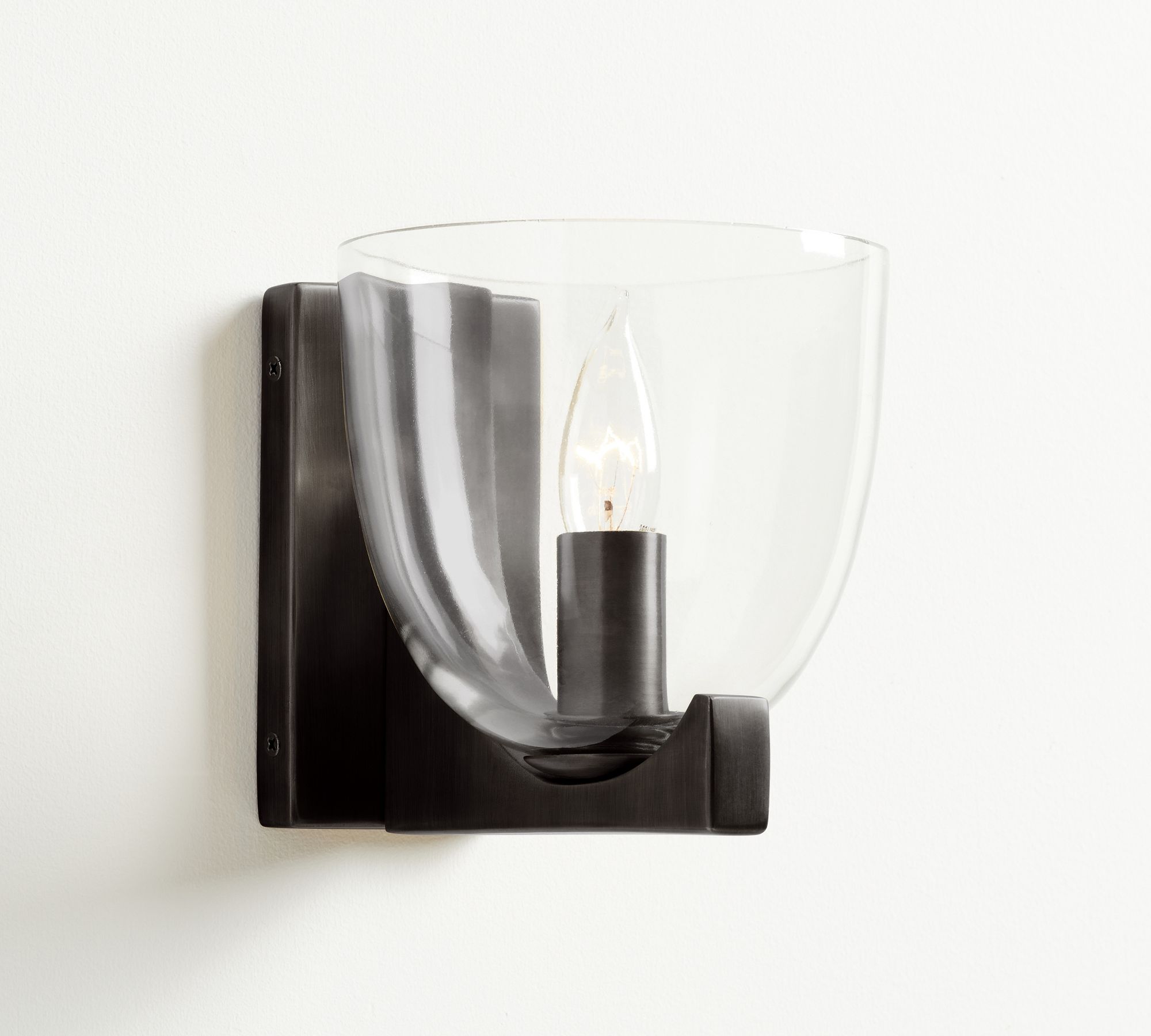 Metal Glass Sconce, Chamberlin Metal Sconce