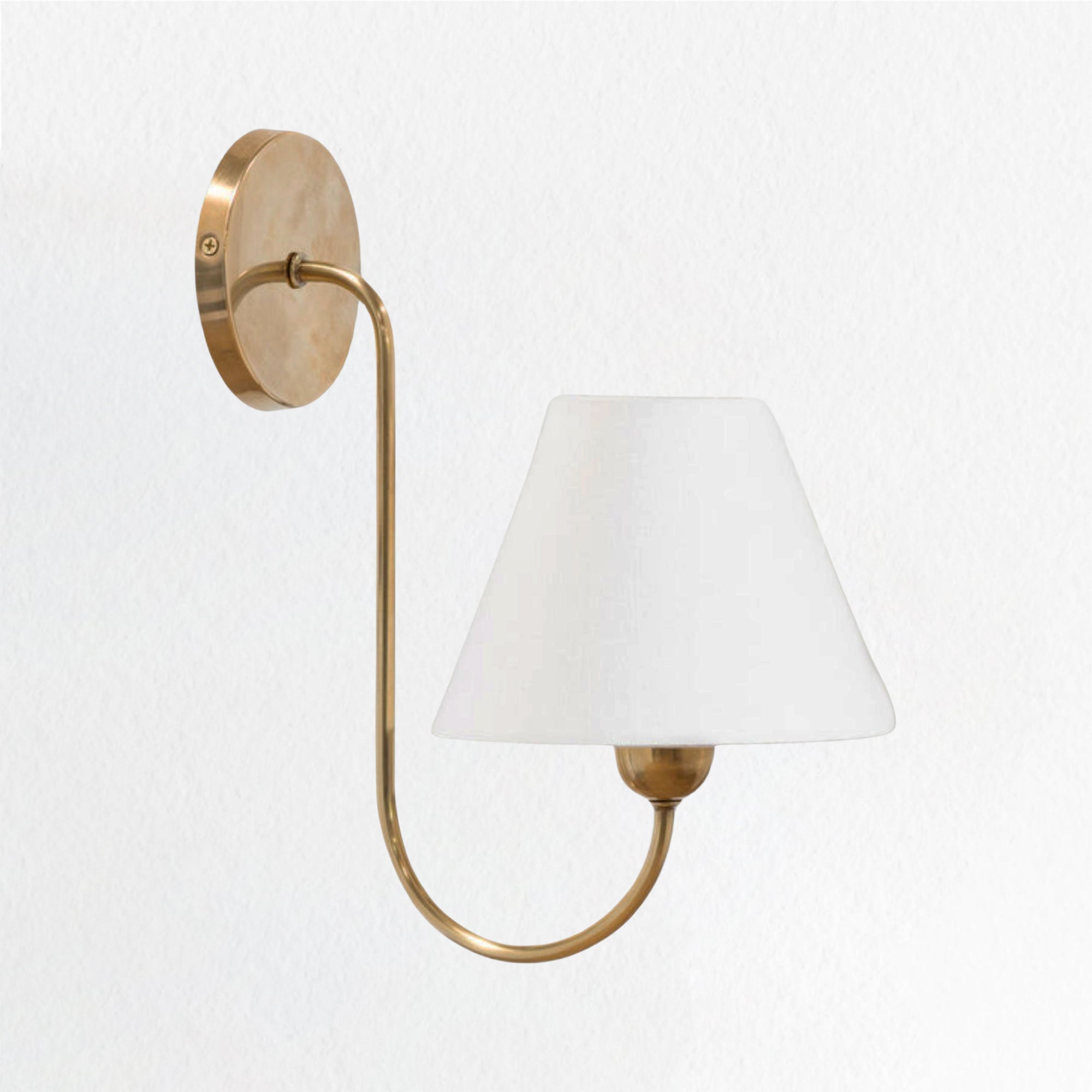 Gleaming Elegance Stainless Oil Rubbed Sconce - Durable Stainless Steel and Antique Brass with White Linen Shade - Ideal Wall Lights for Your Living Room