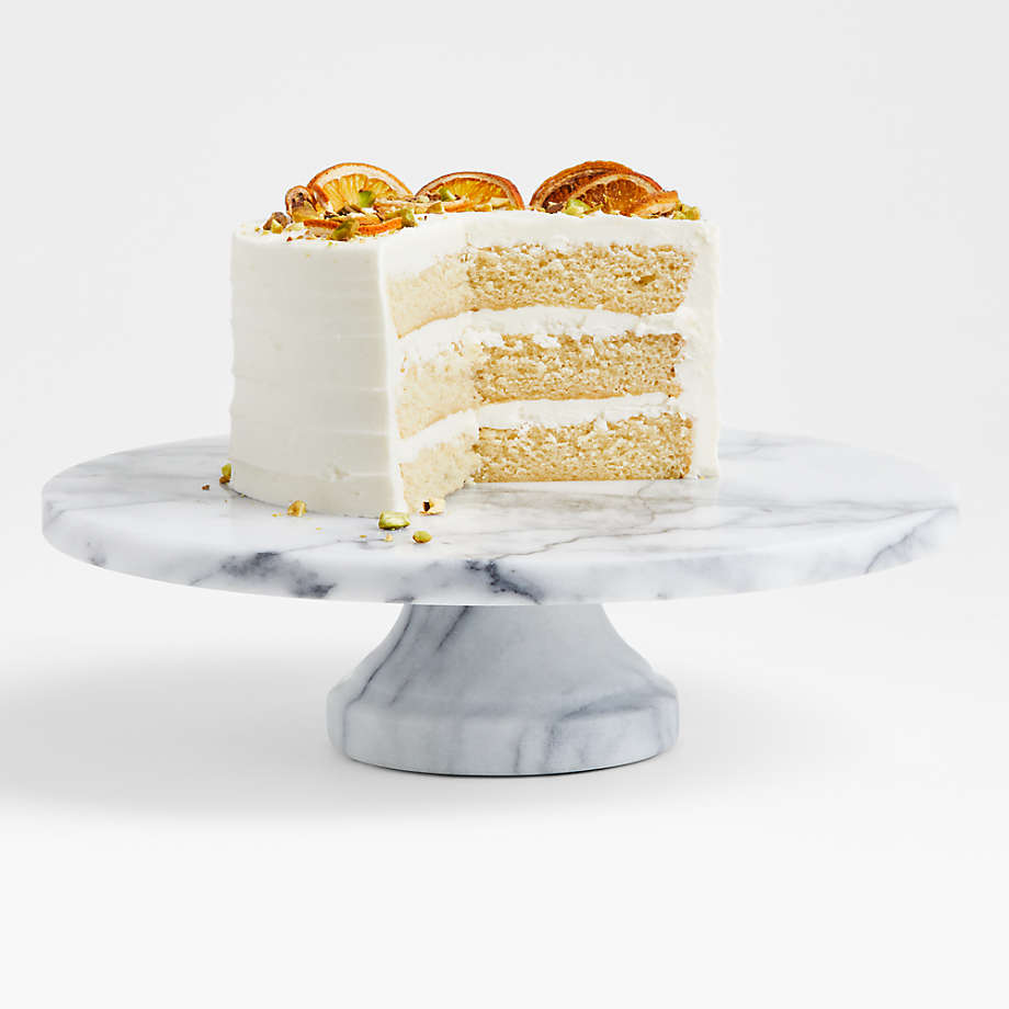 Unique Marble Cake Stand with Footed Base for Festive Presentation - Perfect for Showcasing Cake on Cake Stand