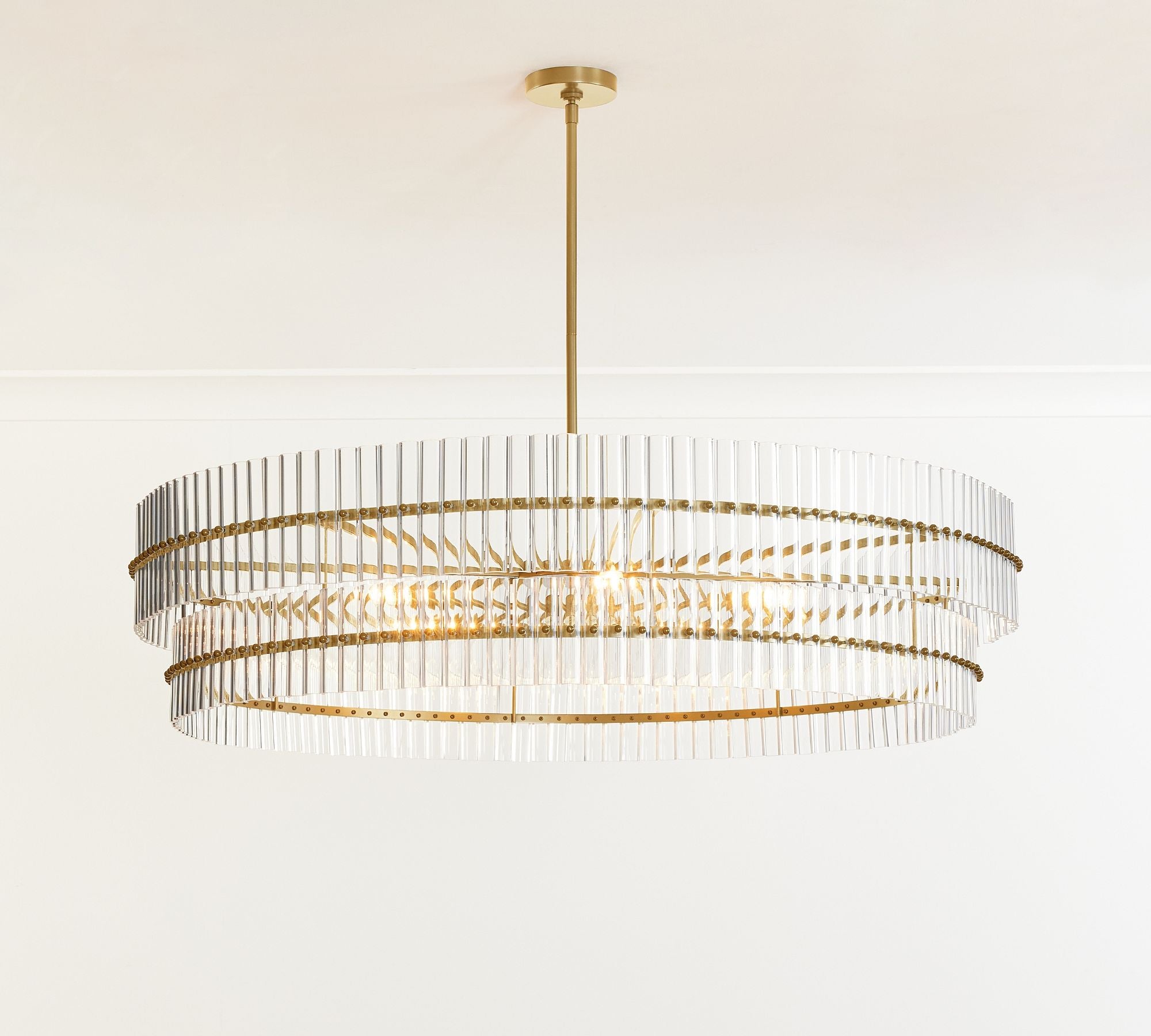 Crystal Round Chandelier, Mallory Crystal Round Chandelier
