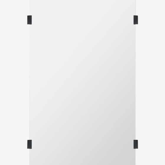 Brass Point Rectangle Wall Mirror