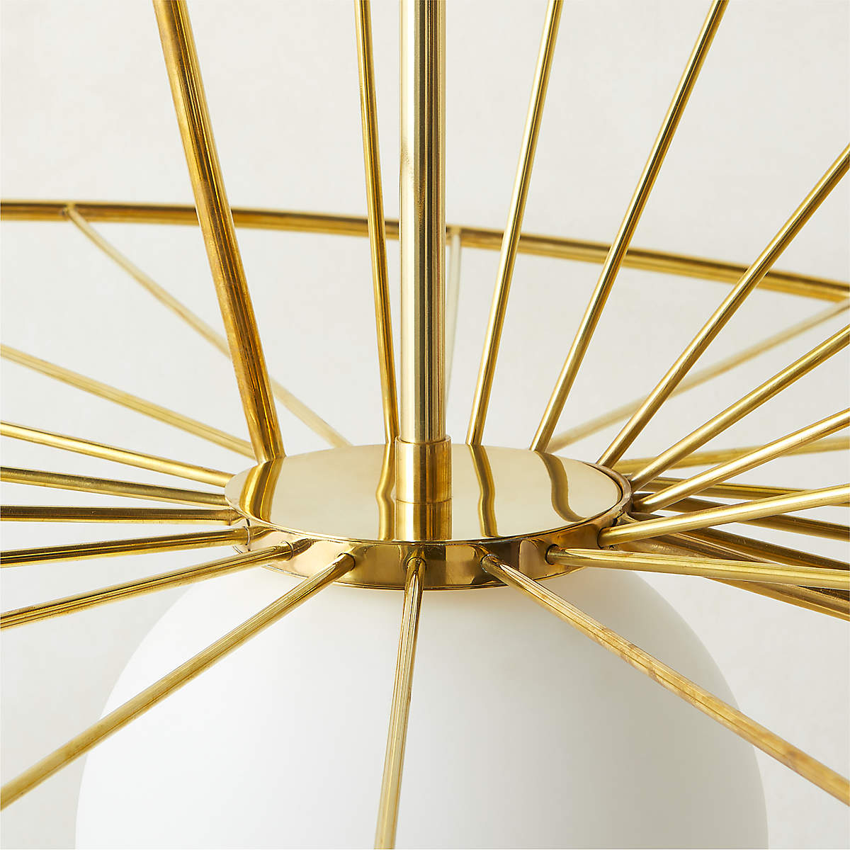 Libra Architectural Polished Brass Chandelier