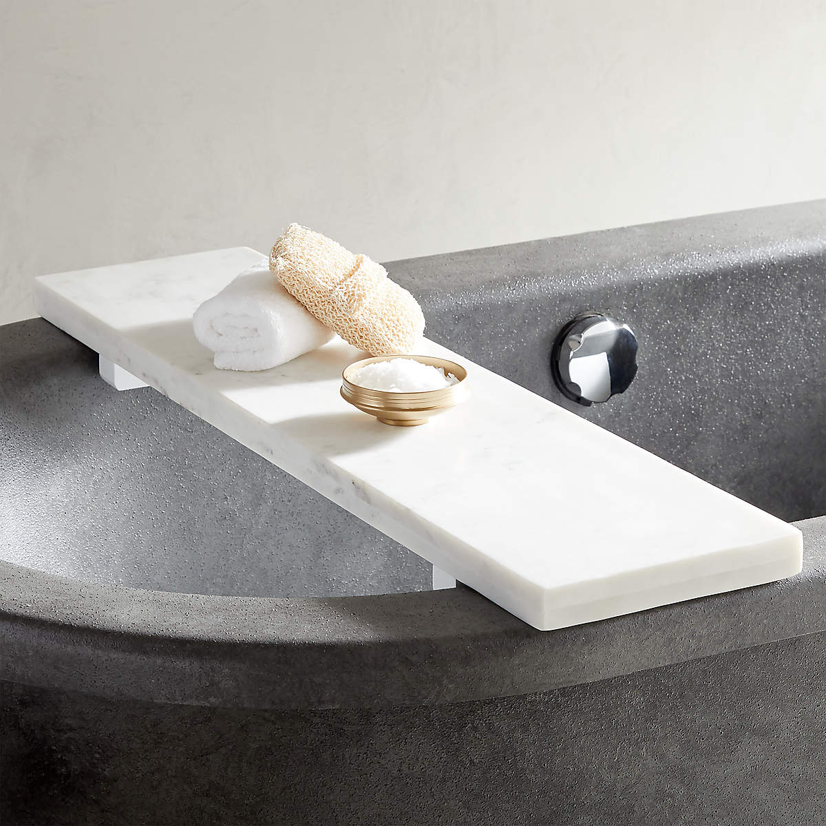 Nexus White Marble Bath Accessories