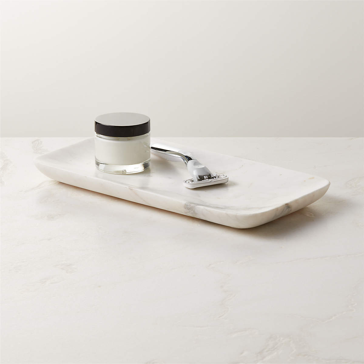 Nexus White Marble Bath Accessories